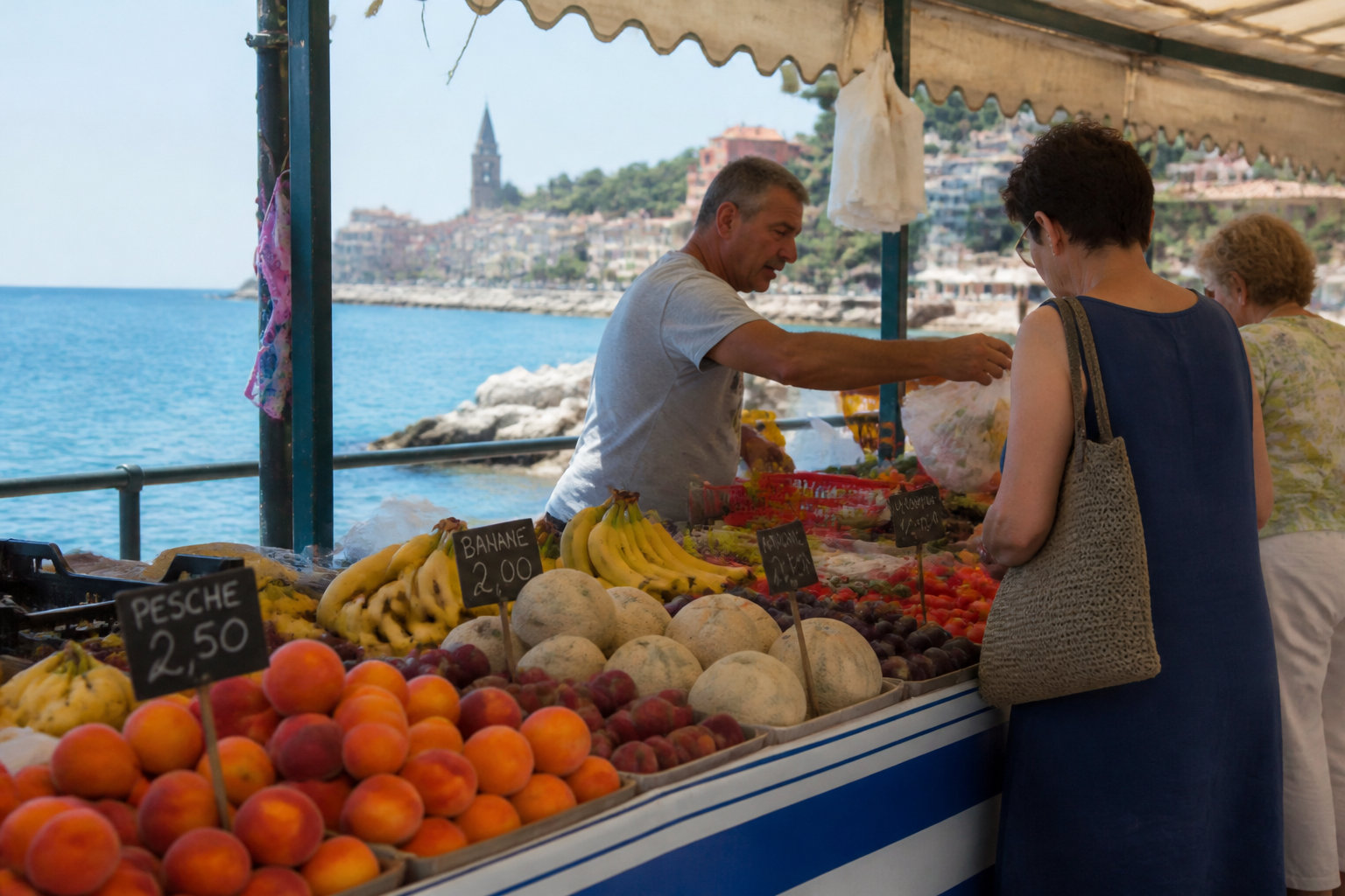 Marché Vintimille horaire et calendrier des déballages hebdomadaires