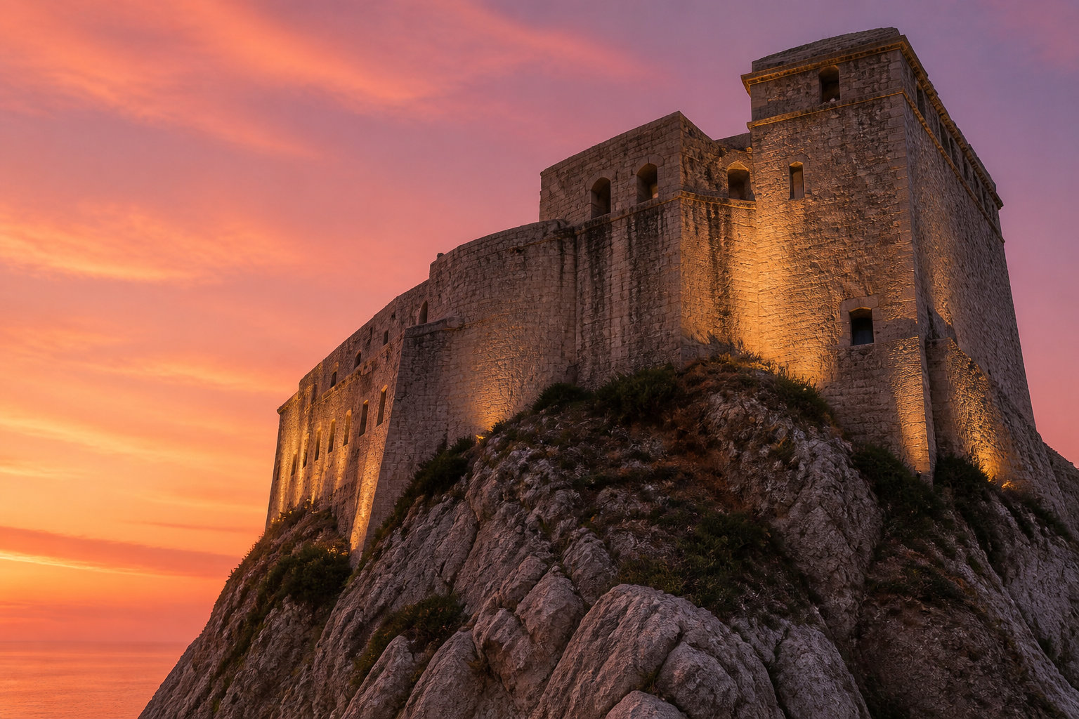 Le Fort Lovrijenac, l'incarnation de pierre du Donjon Rouge