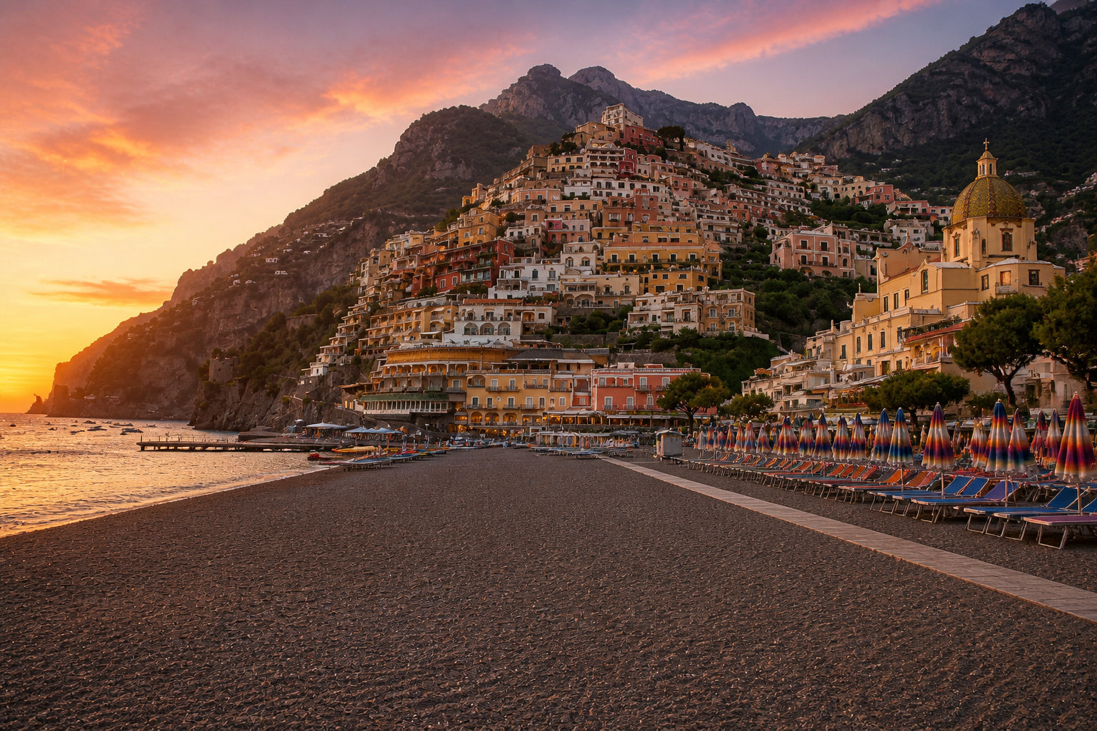 Spiaggia Grande et Fornillo : le dilemme des galets